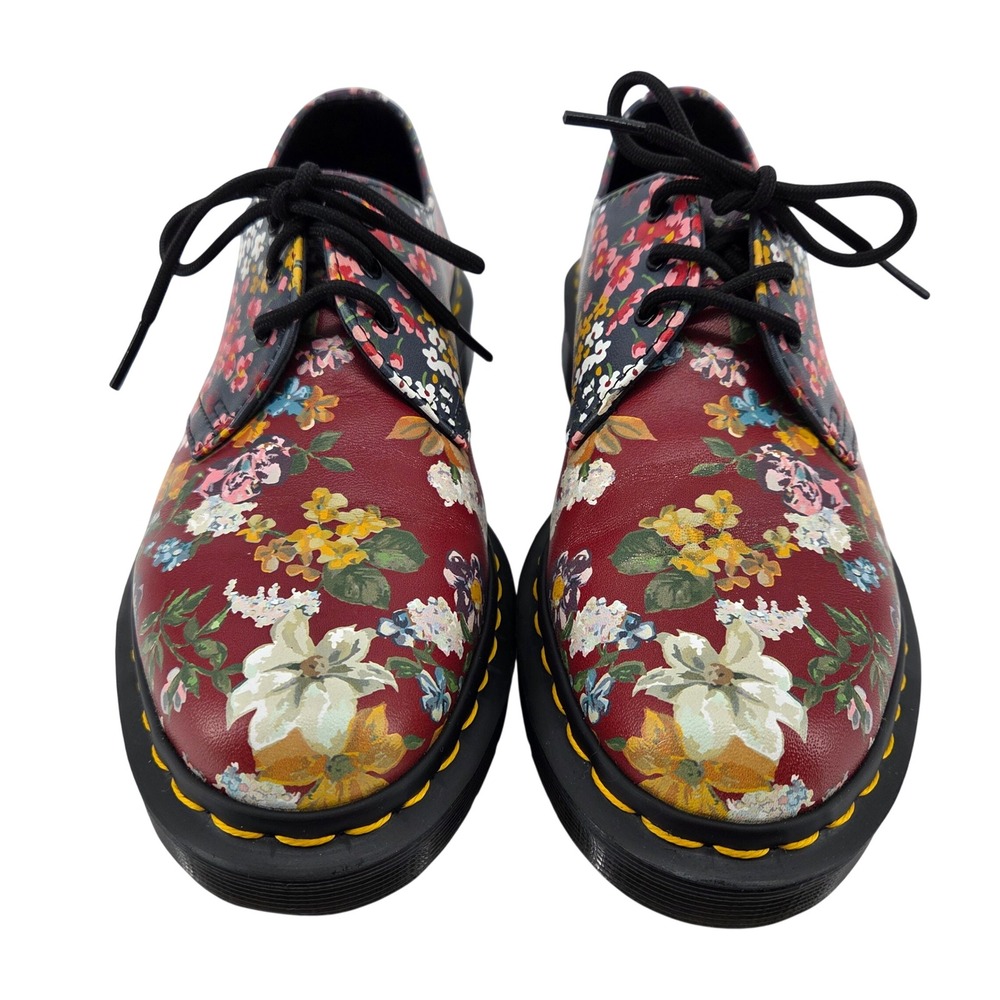Dr.‎ Martens 1461 Floral Clash Oxford Shoes Multicolor Wanderlust Leather Boho 8 - Picture 3 of 10